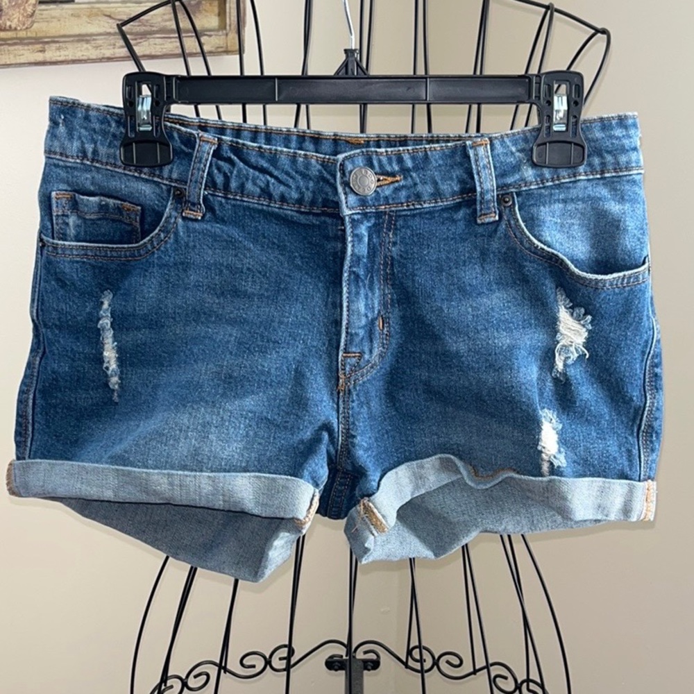 BDG Mid Rise Alexa 29 Distressed Jean Denim Shorts Urban Outfitters